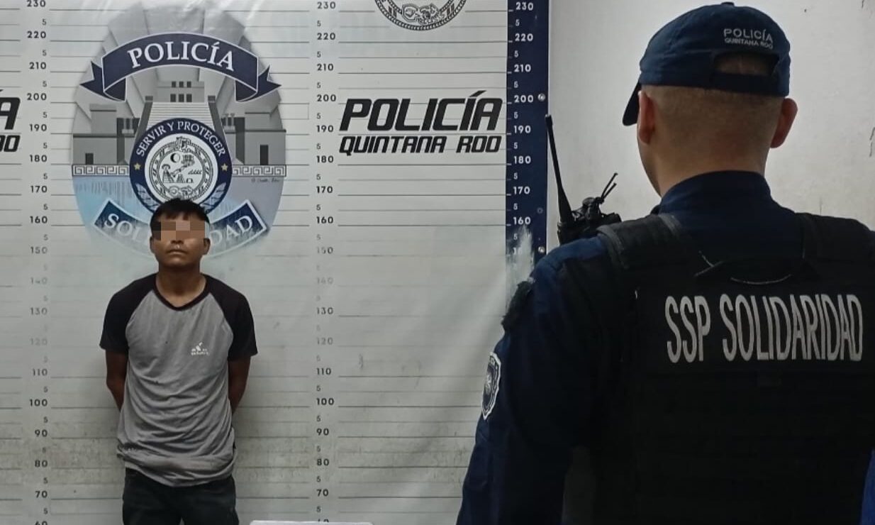 Policías de Solidaridad detienen a trabajador de obra con droga Paco Zea