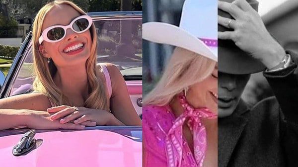 Margot Robbie enloquece a fanáticos al firmar playera con meme de ‘Barbie’ y ‘Oppenheimer’