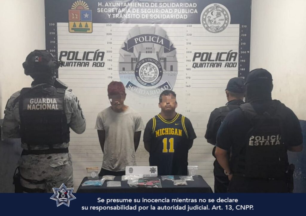 La Policía de Solidaridad detiene a 8 personas y asegura 240 dosis de droga