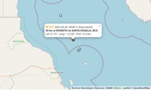 Último temblor en México: Hoy se sacude Santa Rosalía, BCS