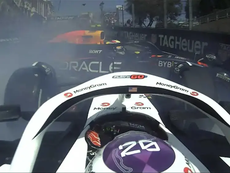 El piloto 'Checo' Pérez queda fuera del GP de Mónaco tras accidente