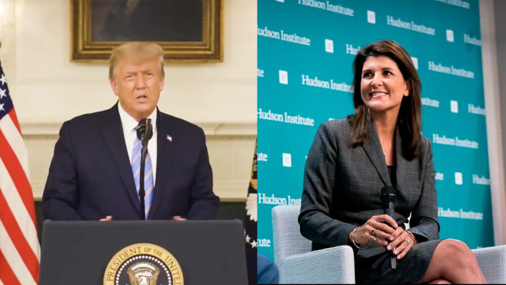 Trump descarta a Nikki Haley como posible candidata a vicepresidenta