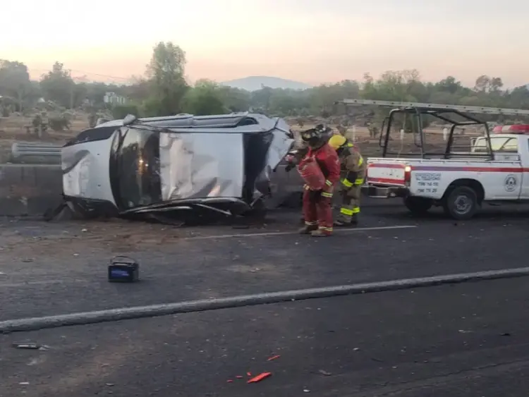 Accidente vehicular en la México-Pachuca deja 9 heridos