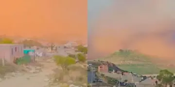 Mira como llegó la tormenta de polvo del Sahara a Zacatecas