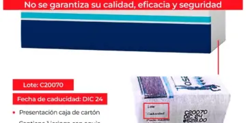 Cofepris informa sobre falsificación del medicamento de terapia hormonal