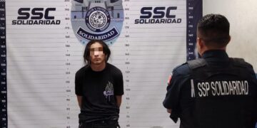 Detienen a extorsionador en Solidaridad