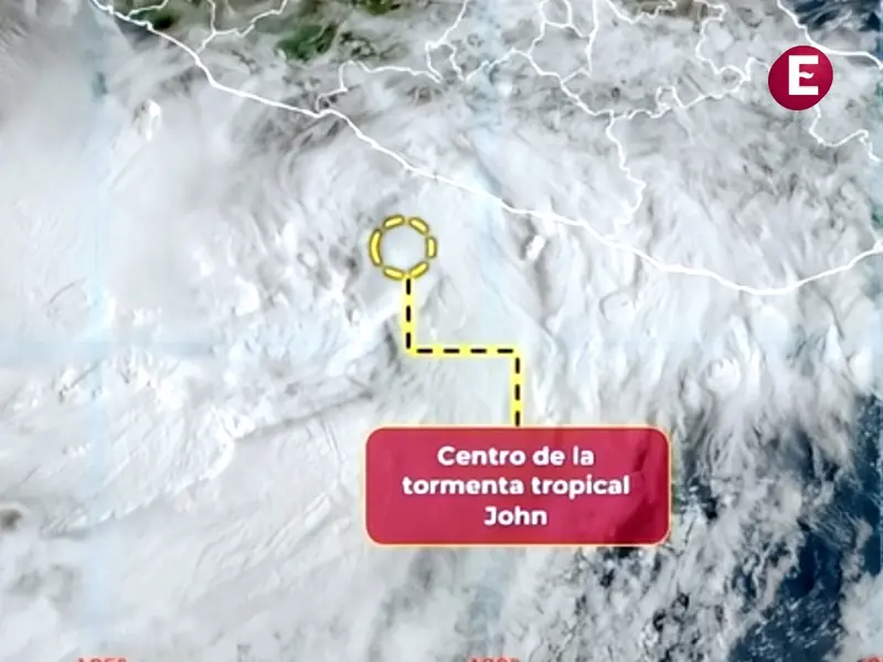 La tormenta tropical 'John' cambia su rumbo hacia Michoacán