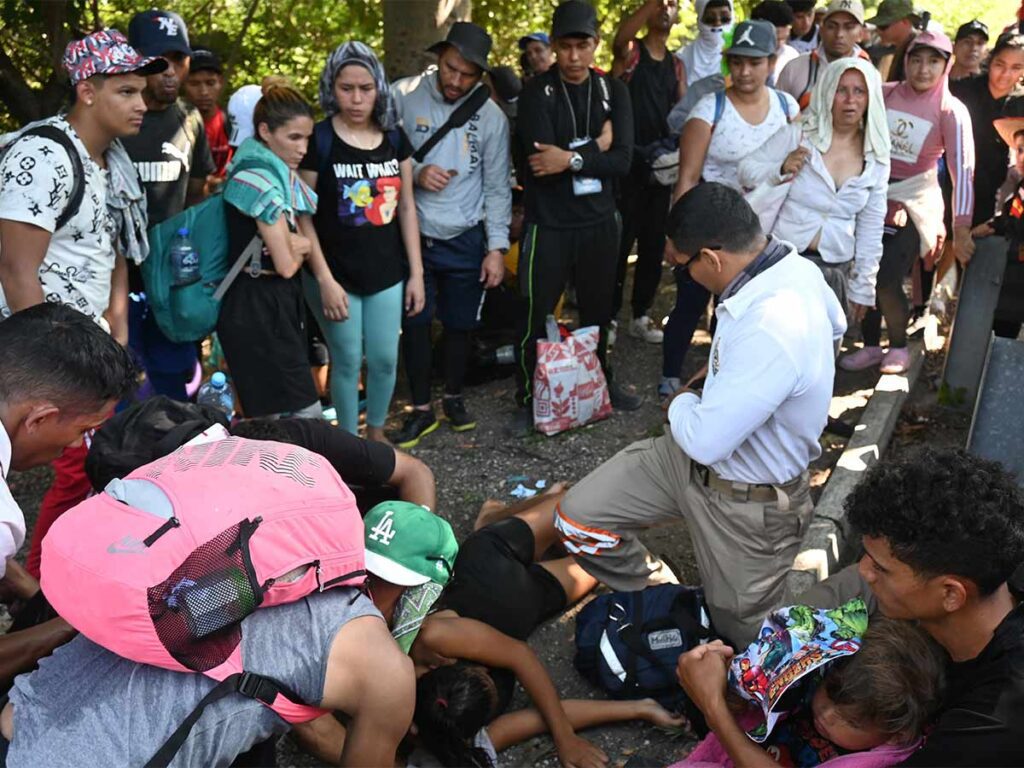 Dos caravanas de migrantes salen simultáneamente desde Chiapas hacia EU