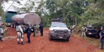 Enfrentamiento en Veracruz entre Policías y huachicoleros